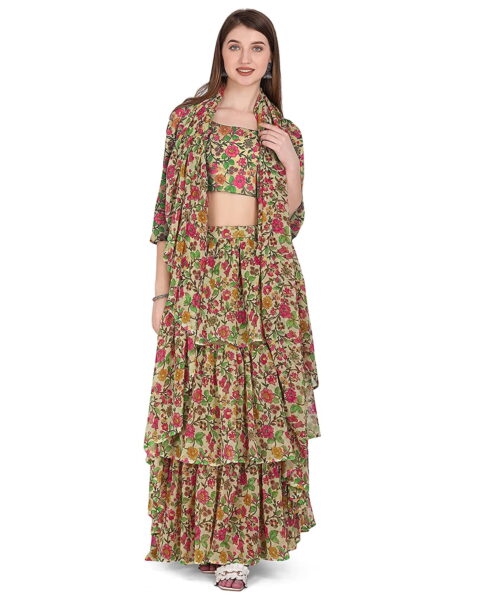 Vintflea Georgette Saree - Style 69402