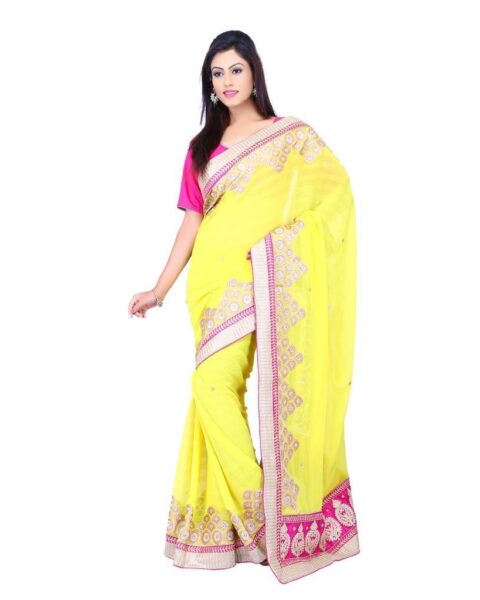 Yellow Wedding Saree